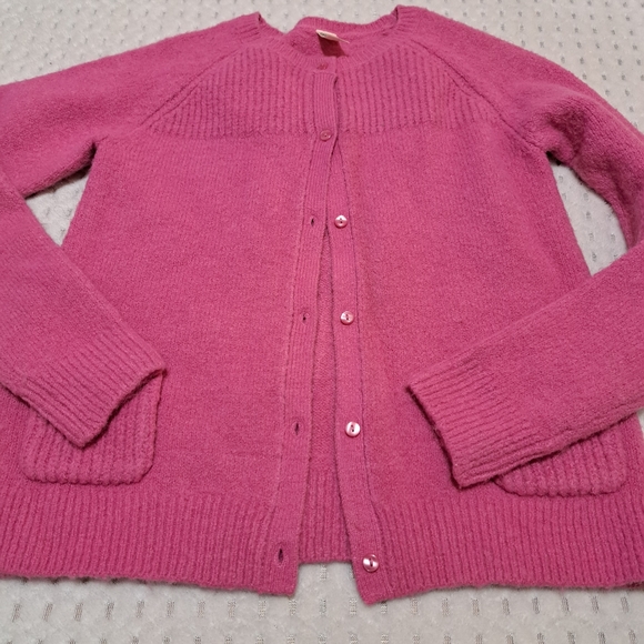 OSHKOSH Sweater Kids Girl Size 12 Pink Wool - Picture 1 of 12